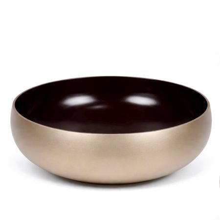 Designer Bronze Wash Basin With Rich Gold Accents